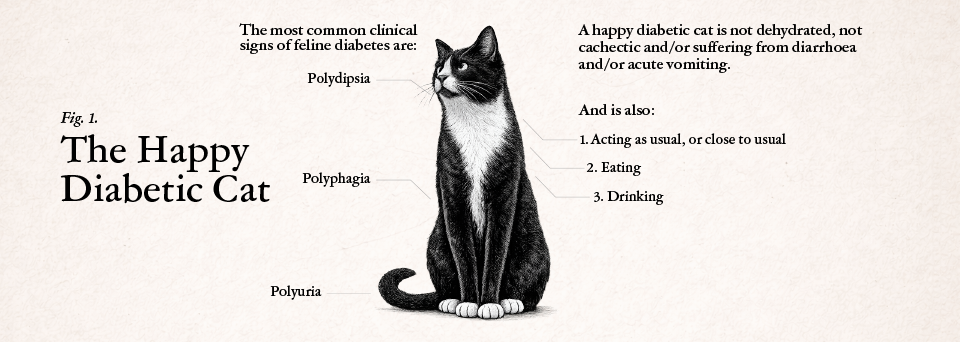 The happy diabetic cat